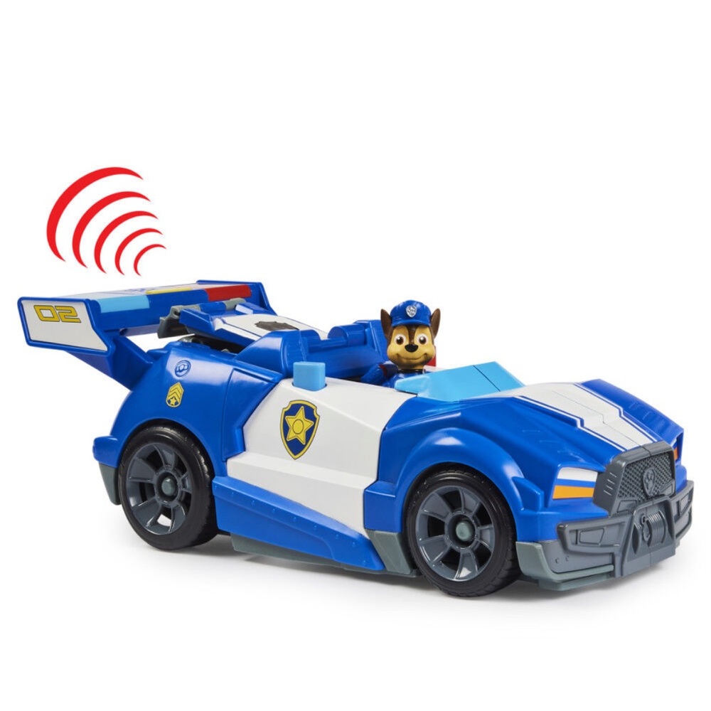 PAW PATROL 2-in-1 Chase Transforming Movie City Cruiser Toy Car with Motorcycle